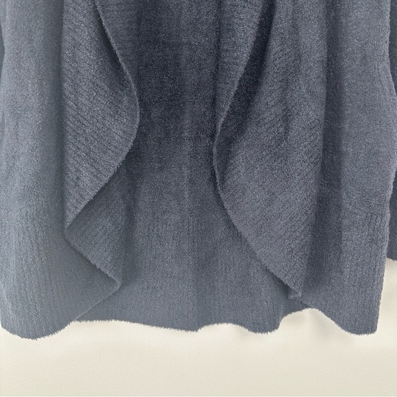 Barefoot Dreams CozyChic Lite Cardigan Sweater Size XS/S Open Front Navy Blue - Picture 6 of 9
